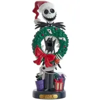 Disney Notenkraker plastic Jack Skellington met krans 31 cm