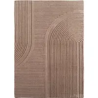 Muratap Japandi vloerkleed pompei hoogpolig scandinavisch design 3d-effect -
