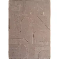 Muratap Japandi vloerkleed hoogpolig scandinavisch design 3d-effect -