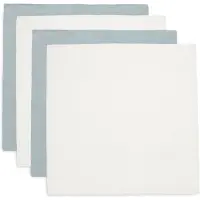 Jollein - Hydrofiele Doek Small 70x70cm - Inbakerdoek - Zacht Katoen - 4 Stuks - Sea Green/Ivory