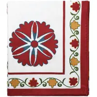 Pick a Poppy Suzani Tafelkleed 150x350 Cm - Tafelkleden & lopers Katoen Multi - T1015035028AW25-439