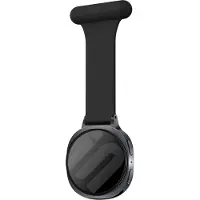 Strap-it Verpleegster Bandje Zwart – Hygiënisch, Flexibel & Lichtgewicht geschikt voor Samsung Galaxy Watch 9 (40/44mm) / Watch 8 (40/44mm) / 8 Classic (46mm)