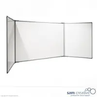 Sam Creative Whiteboard Pro Series Emaille Vijfvlaks 120x200 cm
