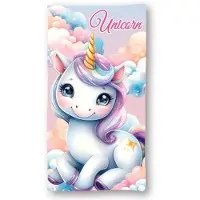 Unicorn Eenhoorn/strand/badlaken - 70 x 140 cm - katoen - voor kinderen