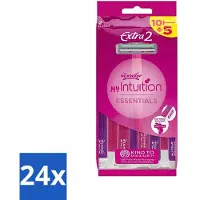 Wilkinson Sword 24 x Wilkinson - Wegwerpscheermesjes - Extra 2 Beauty - Extra Comfort - 15 mesjes - Wegwerpscheermesjes - Scheermesjes Dames - Scheermesjes Extra Comfort - Scheermesjes Met Aloë Vera - Gladde Huid