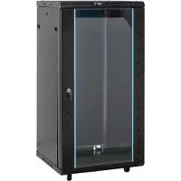 vidaXL Netwerkkast 22U 19" IP20 60x60x120 cm zwart