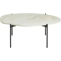 Woud La Terra Salontafel Ivoor L: 95 Cm - Salontafels Travertijn Ivory - 110572