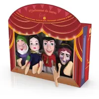 Tachan Set Of 4 White Puppets Veelkleurig 3-6 Years Kinderen