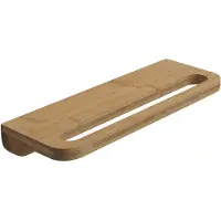 Gedy Himalaya plank met handdoekhouder 400x145mm, bamboe
