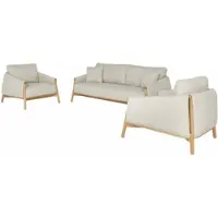 Suns Loungeset Bellano Sofa Set Natural Gravel (3-Delig)