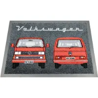 Brisa VW Collection - Volkswagen voetmat, deurmat, schoonloopmat, voetvuil schraper VW T3 Bulli Bus design voor & achter