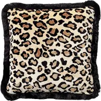 Hoii EVITA | sierkussen 45x45 cm | Pumice Stone | beige | dierenprint | | met duurzame kussenvulling