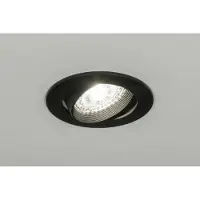 Lumidora Inbouwspot 72245 - DALLAS - GU10 - Zwart - Metaal - ⌀ 8.4 cm