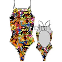 Turbo Total Caos Swimsuit Veelkleurig 7-8 Years Meisje