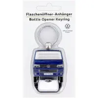 Brisa VW Collection - Volkswagen sleutelhanger accessoire sleutelhanger met bierflesopener in T5 Bulli Bus design (blauw)