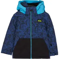 Quiksilver - Kinder ski jassen - Little Mission Kids Jacket Rock And Roll True Black voor Unisex - Kindermaat 3 jaar - Marine blauw