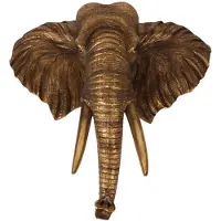 Baroque - Decoratief beeld of figuur - Olifant 61 cm - Goud - Resin - 61x62.5x20 - Polyresin