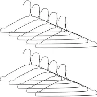 Benson Kledinghangers - 20x stuks - metaal - anti slip - 40 cm - 360° draaibare haak - kledingkast inruimen
