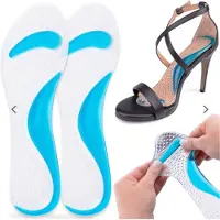 Sulpo Universele gel inlegzolen voor schoenen met hoge hakken - Universeel - Bestel nu! Vermindert het gevoel van vermoeidheid van de voet als gevolg van langdurig lopen in schoenen met hoge hakken.