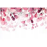 WALLARENA - Fotobehang - 350x250 cm - fototapete met hangende roze bladeren voor slaapkamer en salon van vliesbehang