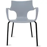 Workliving Jim Stoel - Sandstone - Zwart Onderstel