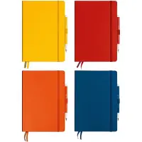Leuchtturm A5-notitieboekje met harde kaft van , 251 genummerde pagina's met stippellijn Pumpkin