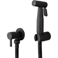 LONGZIMING -RVS 304 Handbidet Sproeier – zwart, Loodvrij, Krachtige Waterstraal, Lekvrij & Hygiënisch voor Toilet, Baby- en Huisdierverzorging