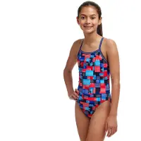 Funkita Single Strap Swimsuit Veelkleurig 10 Years Meisje