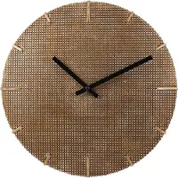 Sensahome Wandklok Boston - Luxe Industrieel Design - Roest look - Ø30cm - Brons