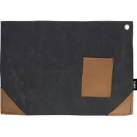 Gusta Canvas Placemats Zwart Met Bestekvak - 45 x 32 cm - 2 Stuks