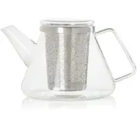 AdHoc Theepot Fusion met Theefilter Transparant 1L