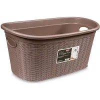 Stefanplast Elegance Wasmand - Taupe - Kunststof - 38x58x28cm
