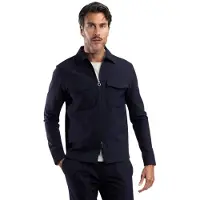 Blue industry travel overshirt donkerblauw