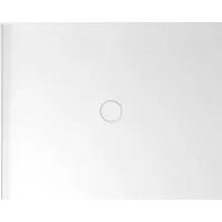 Polysan Mirai Rechthoekige douchebak van gekweekt marmer, 100x80x1,8cm, links, wit