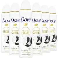 Dove Advanced Care Anti-Transpirant Deodorant Spray - Invisible Dry - met een heerlijke geur en verbeterde formule met Triple Moisturising technologie - 6 x 150 ml