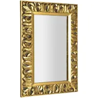 Sapho Zeegras spiegel met lijst, 70x100cm, goud