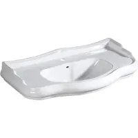 Kerasan Retro Keramische wastafel 100x54,5cm, wit