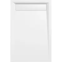 Polysan Varesa Gegoten marmeren douchebak 120x80cm, wit