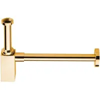 Sapho Wastafelsifon 5/4" dia 32 mm, vierkant, goud
