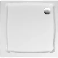 Gelco Diona vierkante gekweekte marmeren douchebak 90 x 90 x 7,5 cm
