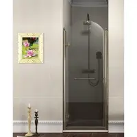 Gelco Antique Douchedeur 900 mm, helder glas, links/brons