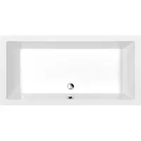 Polysan Deep Rechthoekige douchebak met ondersteuningsframe 150x75x26cm, wit
