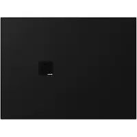 Polysan Treneca Kunstmarmeren douchebak 120x90cm, op maat in te korten, mat zwart
