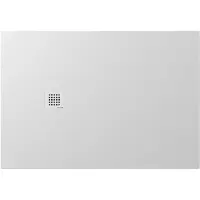 Polysan Treneca Douchebak van gegoten marmer 130x90cm, snijdbaar volgens uw wensen, wit mat