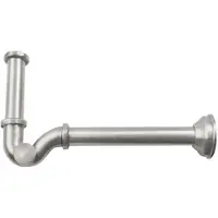 Sapho Bidetsifon 5/4" dia 32 mm, geborsteld nikkel