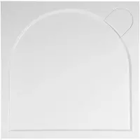 Gelco Larca Vierkant gekweekte marmeren douchebak 100x100cm