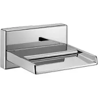 Sapho Wandgemonteerde watervaluitloop, (b) 14,5cm, chroom