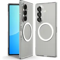 Spigen AirSkin Backcover MagSafe voor de Samsung Galaxy Z Fold 7 - Clear / White
