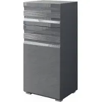 Vicco Halfhoge kast Fredd Antraciet Hoogglans 36.4 x 79 cm, Model 29926