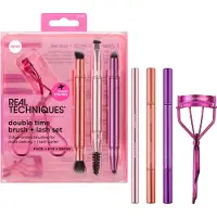 Real Techniques Double Time Brush & Lash Set 4 Stk. Kwastenset 1 st